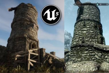 מיקומים שונים מ-Skyrim מקבלים מתיחת פנים ב-Unreal Engine 5