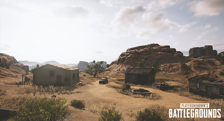 PlayerUnknowns Battlegrounds Desert map